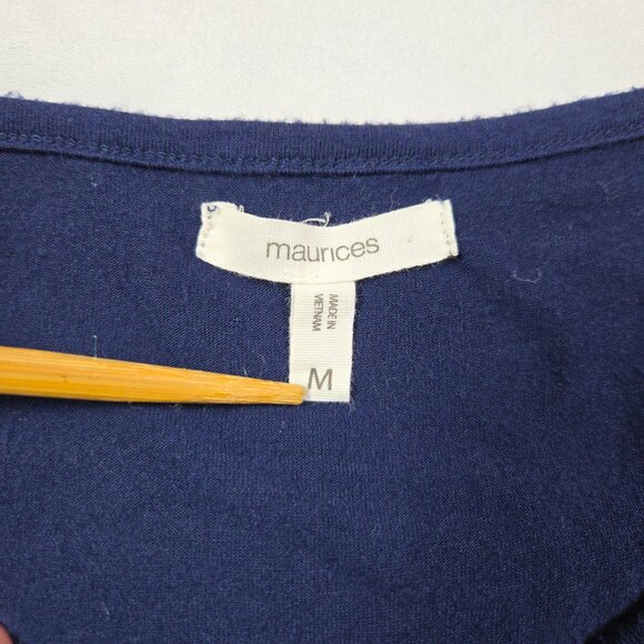 Maurices Navy Pink Floral Print Mixed Fabric Tank Top Lace Detail‎ Size M Boho - Picture 5 of 12